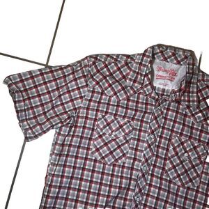 Wrangler 20X Competition‎ Advance Comfort Shirt Men Large Pearl Snap Western